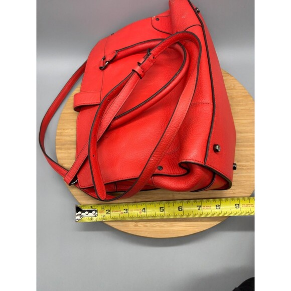 Coach Mercer Red Grain Leather Satchel 30 Purse Shoulder Hand Bag Style 37575 - Picture 14 of 16